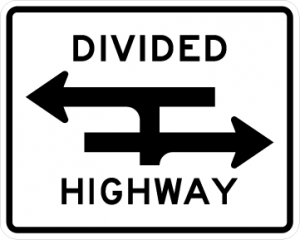 11392-divided-highway-sticker